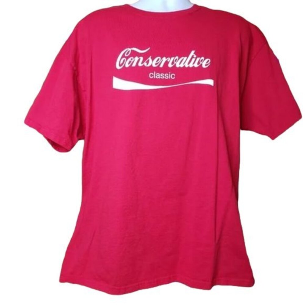 CONSERVATIVE CLASSIC RED REPUBLICAN COCA COLA T SHIRT SIZE 2XL